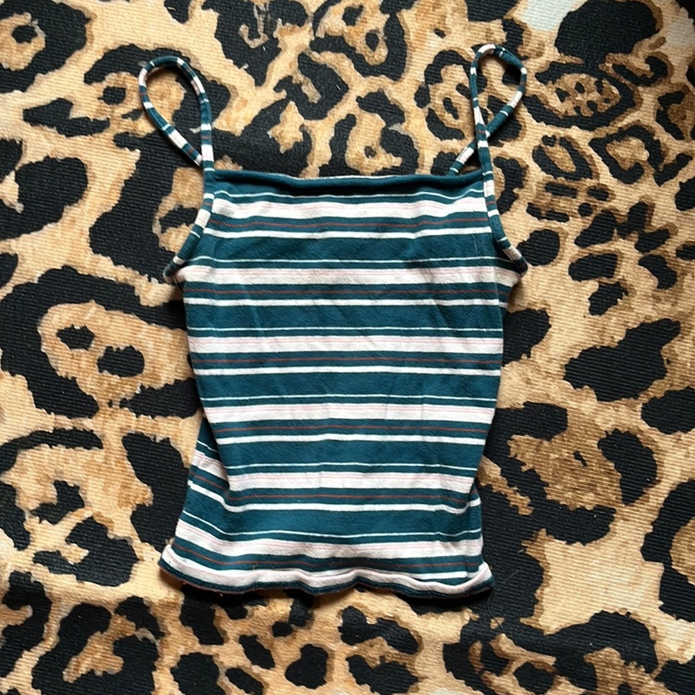 multicolor garage crop top size extra small